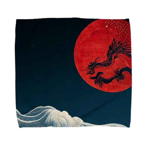 Blood Moon Dragon Towel Handkerchief