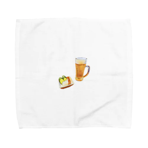 ビールとお漬物 Towel Handkerchief