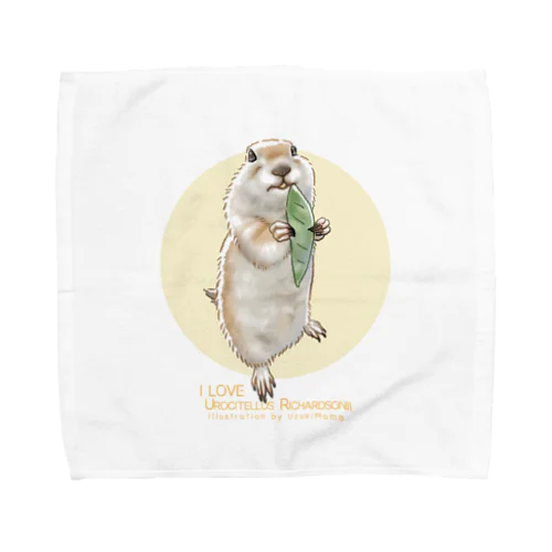 【No.8】I LOVE UROCITELLUS RICHARDSONII Towel Handkerchief