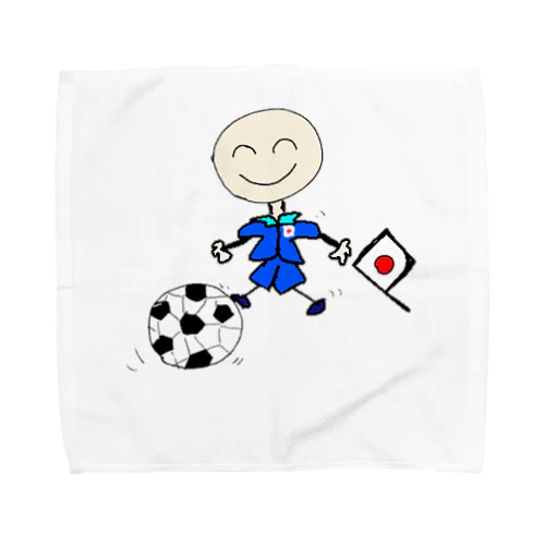 サッカー代表の豆太郎 Towel Handkerchief