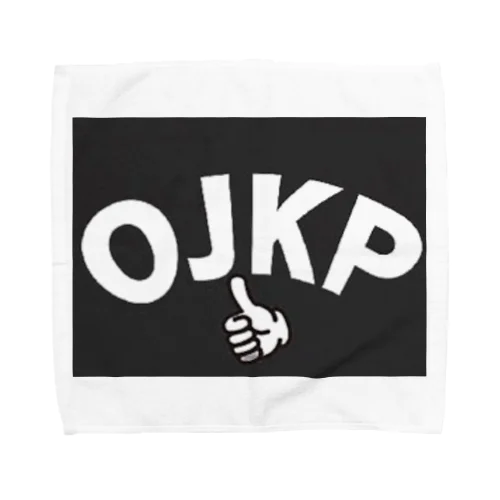 OJKPブラック タオルハンカチ
