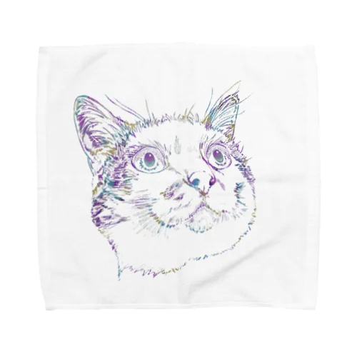 見上げ猫 Towel Handkerchief