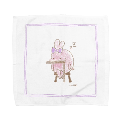おねむうさぎ(ぴんく) Towel Handkerchief