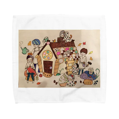 お菓子の国のブレイクタイム Towel Handkerchief