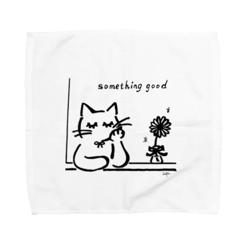 まつげを増量した猫 Towel Handkerchief