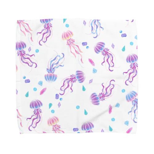 jelly fish(white) Towel Handkerchief