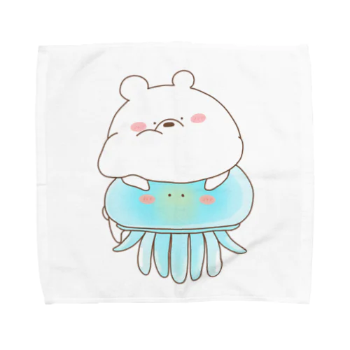 ゆらゆらクラゲともちもちごんすけ Towel Handkerchief