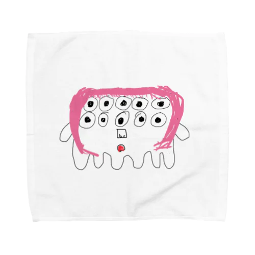 ピンク髪の六本足モンスター Towel Handkerchief