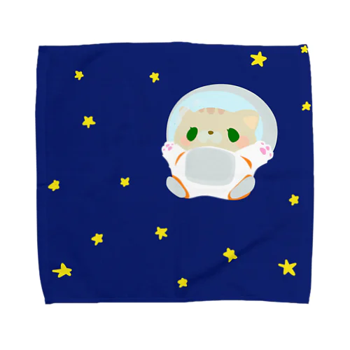 チャトラちゃん 宇宙 タオルハンカチ