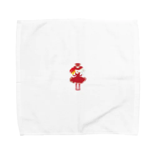 赤いドレスの少女 Towel Handkerchief