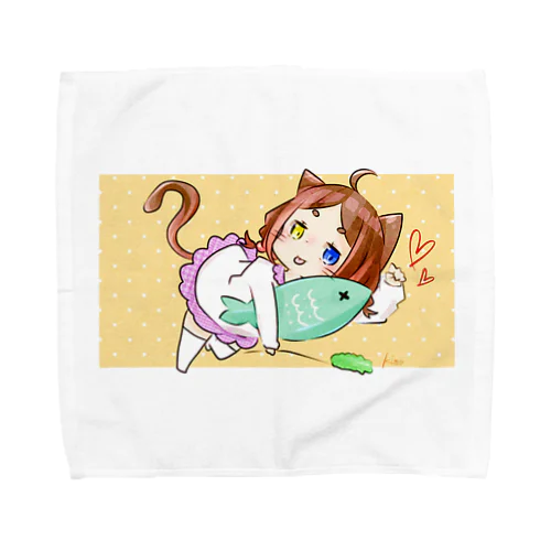 すーぱーねこねこがーる♡♡ Towel Handkerchief