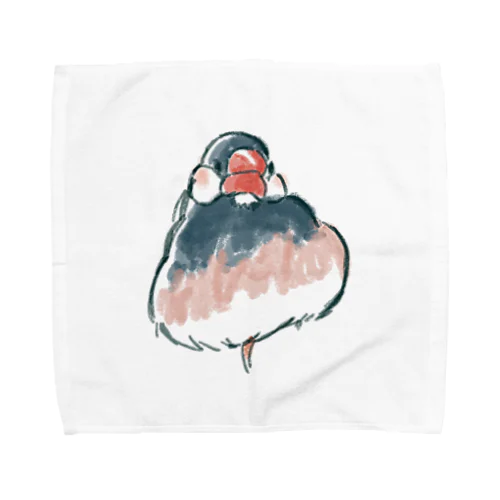 モフモフ文鳥 Towel Handkerchief