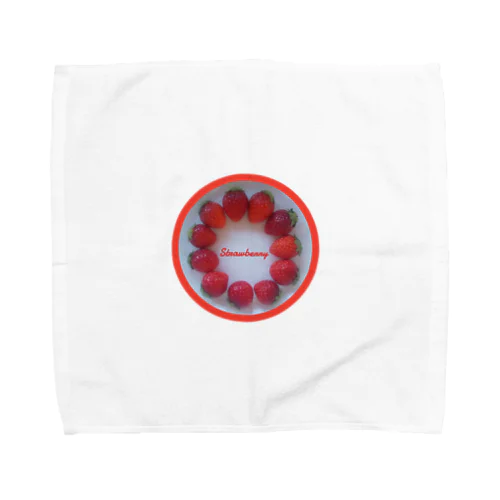 いちごのリース Towel Handkerchief