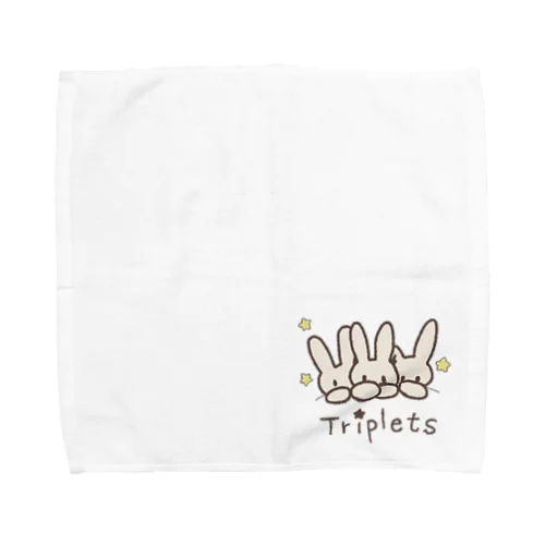 3つ子うさぎ Towel Handkerchief