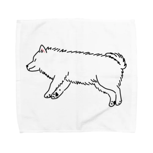 日本スピッツねてる Towel Handkerchief