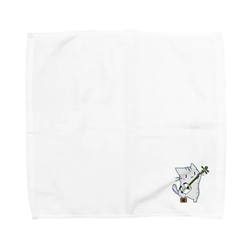 ひのもとにゃんこ® 津軽三味線にゃんこ Towel Handkerchief