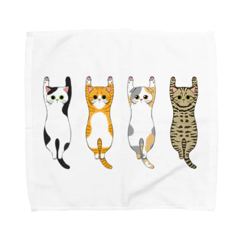 バンザイ猫　01 Towel Handkerchief