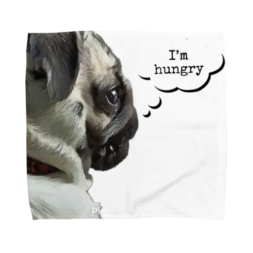 はらぺこパグ Towel Handkerchief