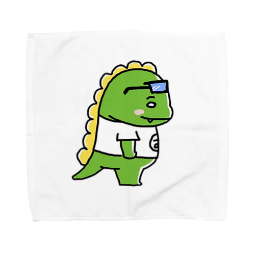 むびおタオルハンカチ(横向き) Towel Handkerchief