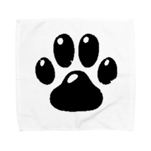 肉球ブラック Towel Handkerchief