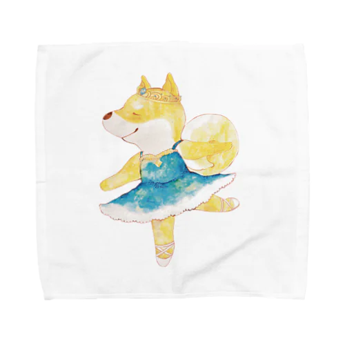 柴犬バレリーナ（ティアラ） Towel Handkerchief