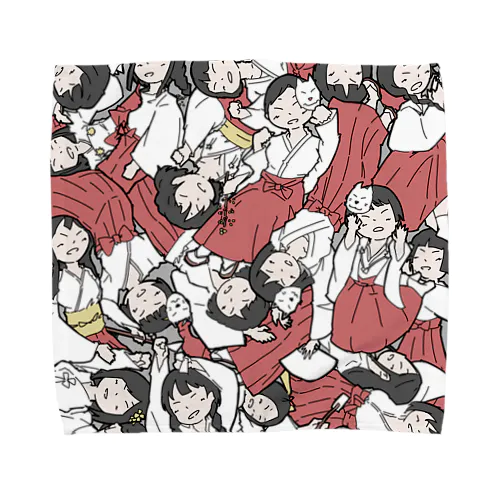 密集みこ Towel Handkerchief