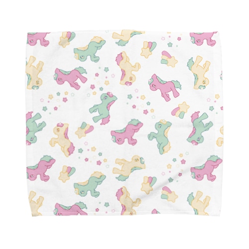 ユニコーン/白 Towel Handkerchief