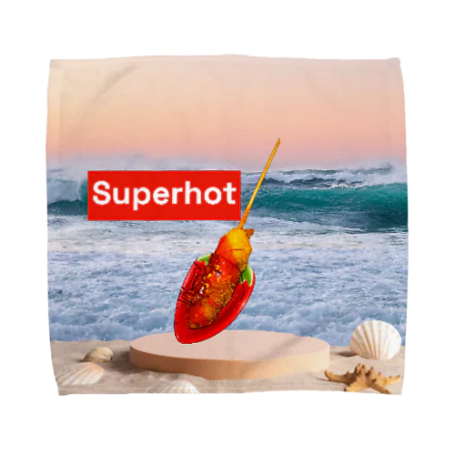 激辛串カツ串揚げSuperHotグッズ Towel Handkerchief