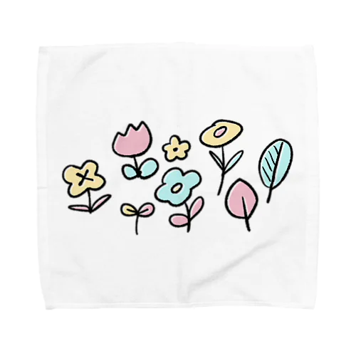 らくがきフラワー Towel Handkerchief