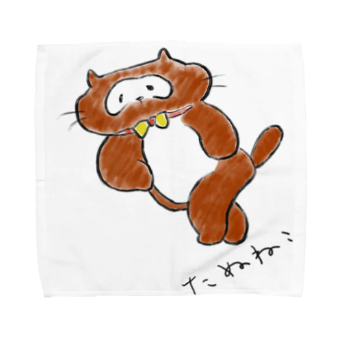 たぬねこ１ Towel Handkerchief