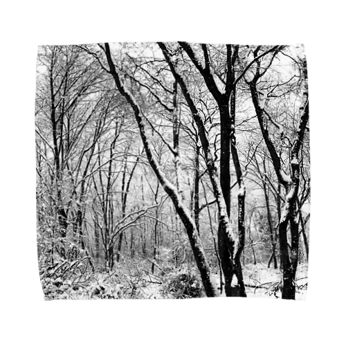 雪の森1 Towel Handkerchief