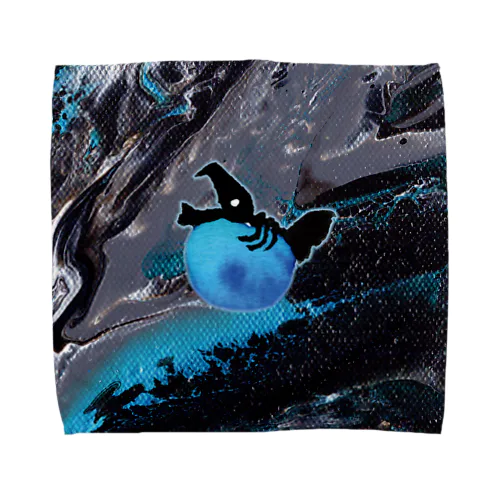 ぷくっといきものシリーズ魚ブルー Towel Handkerchief