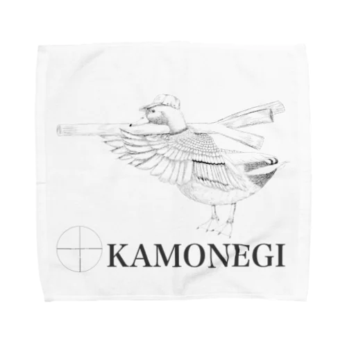 kamonegi モノクロ Towel Handkerchief