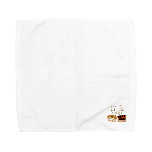 ひのもとにゃんこ®️ 太鼓 / 雪ちゃん Towel Handkerchief