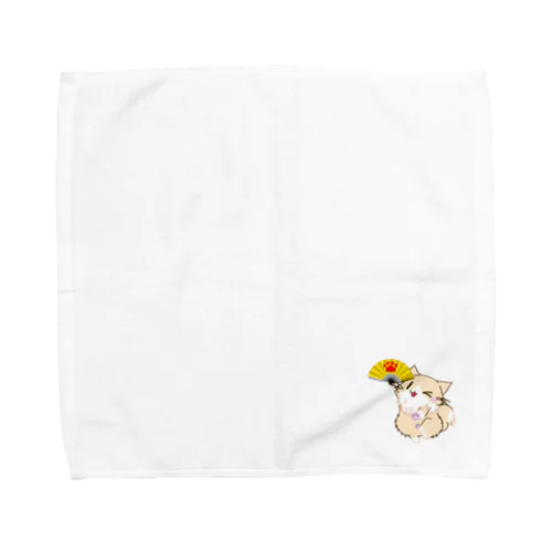 ひのもとにゃんこ®️ 手踊り / クリーム Towel Handkerchief