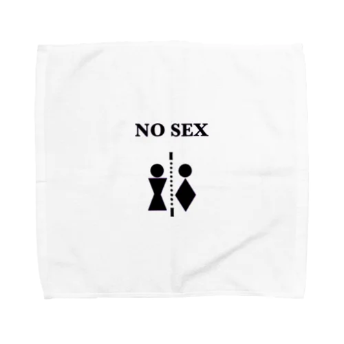 NO SEX ロゴ Towel Handkerchief