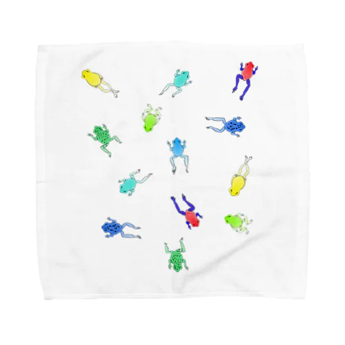 いろんなカエル Towel Handkerchief