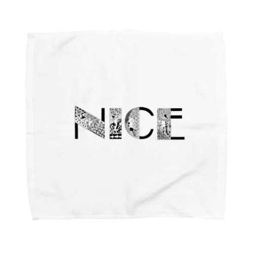 ゼンタングルでNICE〜な猫 Towel Handkerchief