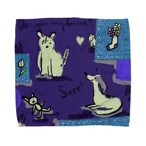 たろちゃんとソフィー Towel Handkerchief