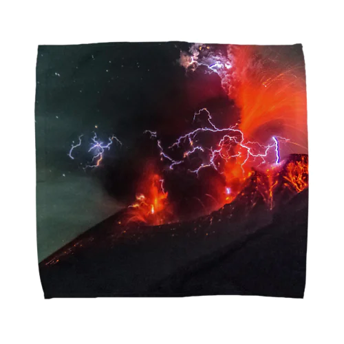 Sakurajima Volcano explosion1 Towel Handkerchief