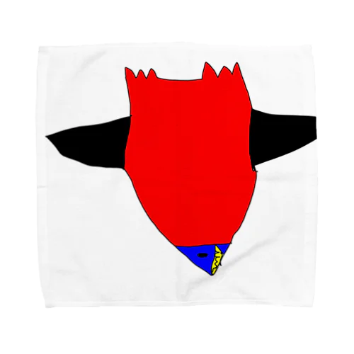 ブラック鳥1 Towel Handkerchief