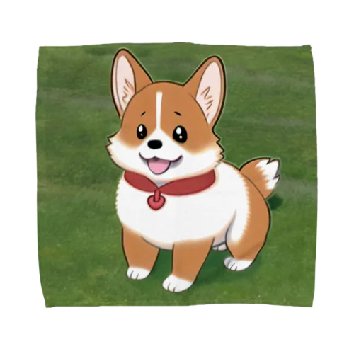 コーギー犬モナカ Towel Handkerchief