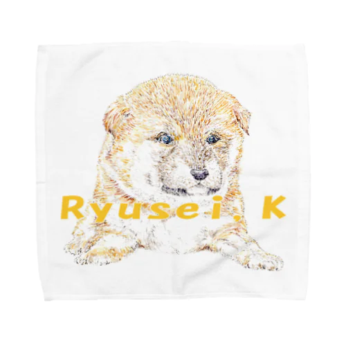 Ryusei,Kシリーズ【柴仔犬】 Towel Handkerchief