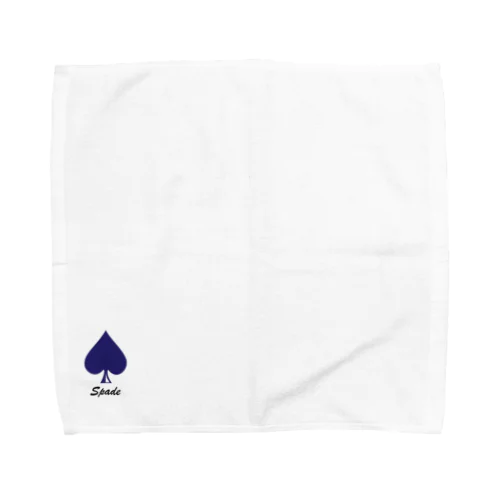 シンプル　スペード（ネイビー）TYPE３ Towel Handkerchief