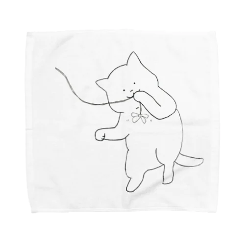 エンジョイ猫じゃらしちゃん Towel Handkerchief