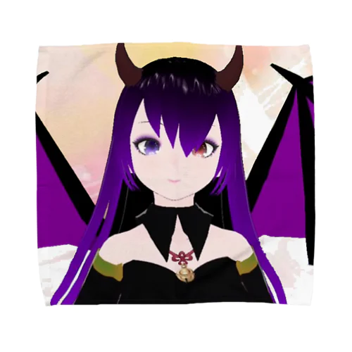 悪魔たぬきの黒娘 Towel Handkerchief