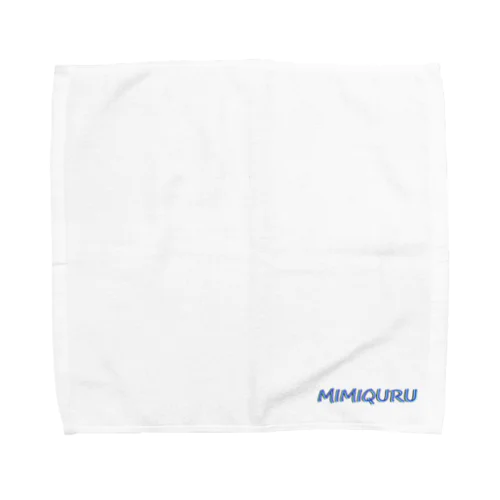 MIMIQURU ミミキュル　ブルー夏文字 Towel Handkerchief