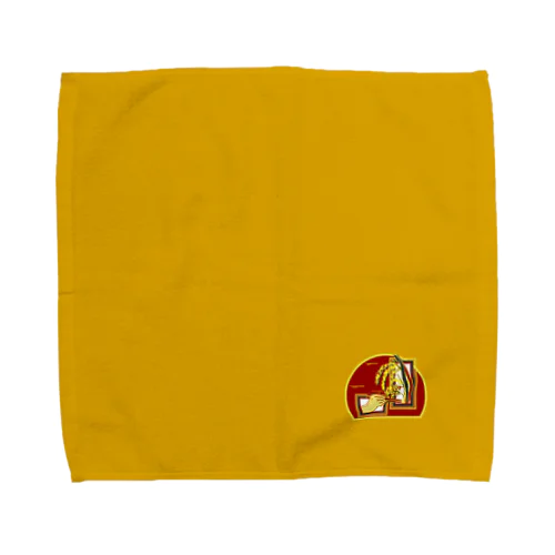 【脱穀してからね】《山吹》タオルハンカチ Towel Handkerchief