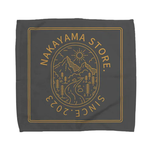 ボックスロゴ　グレー Towel Handkerchief