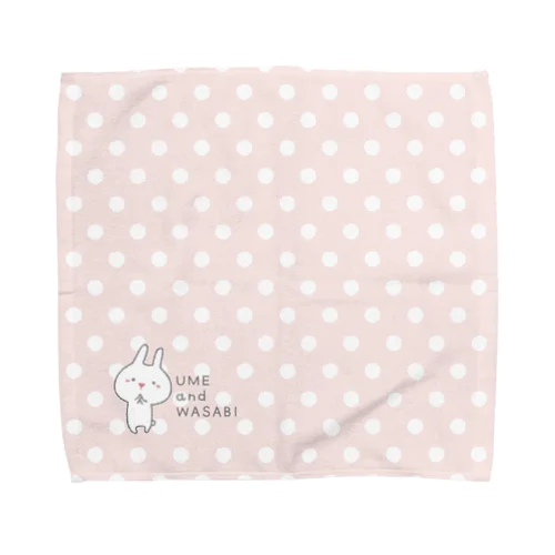 うめのドット柄 Towel Handkerchief